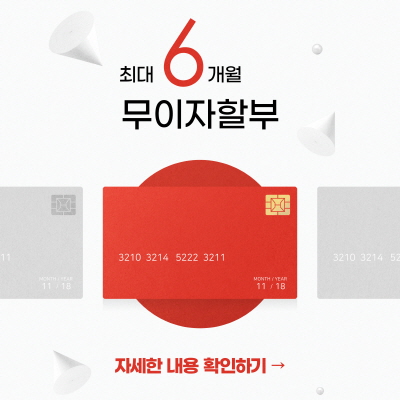 6월 무이자 할부안내